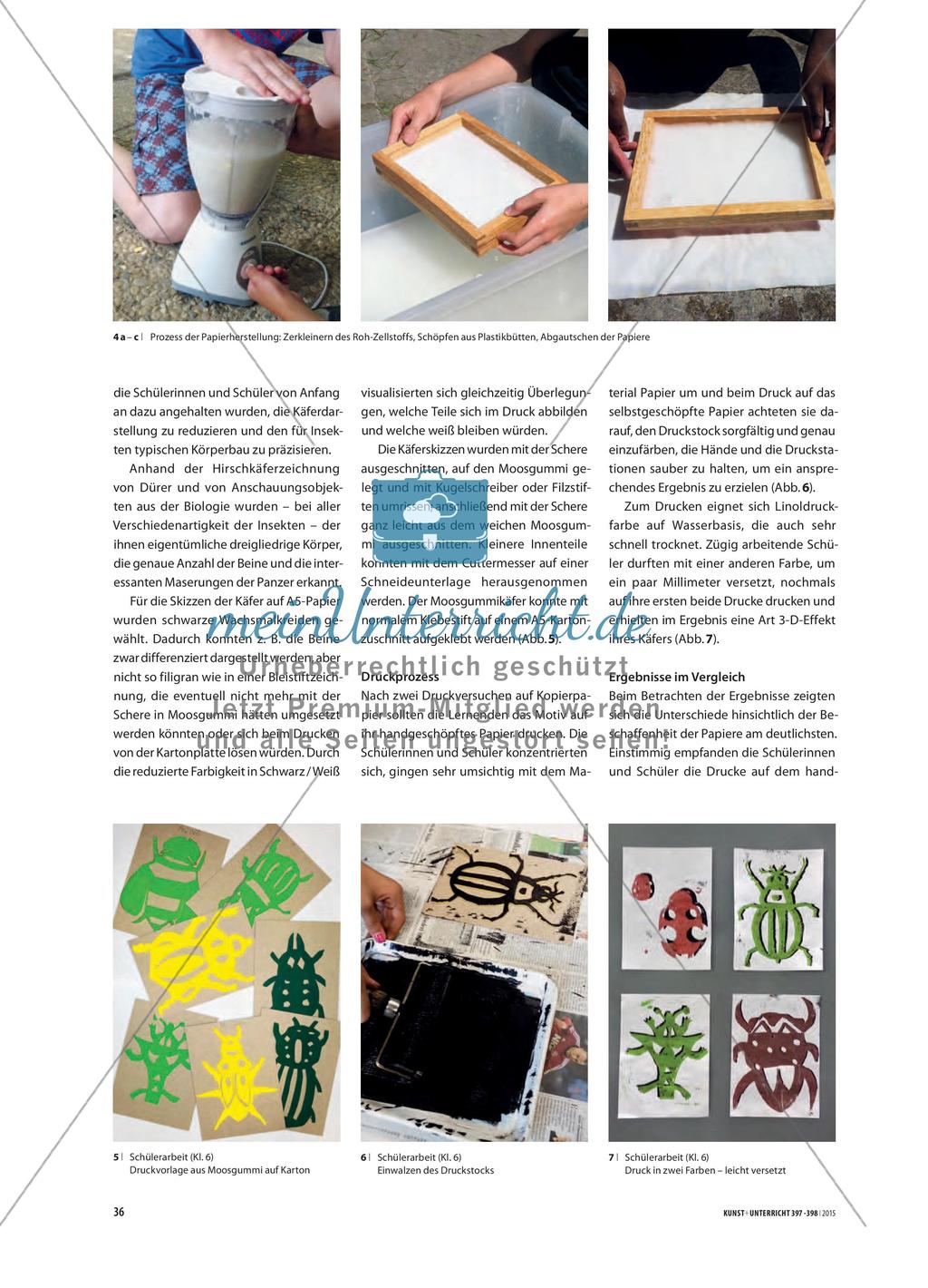 Holzschnitte auf handgeschöpftem Papier Preview 3