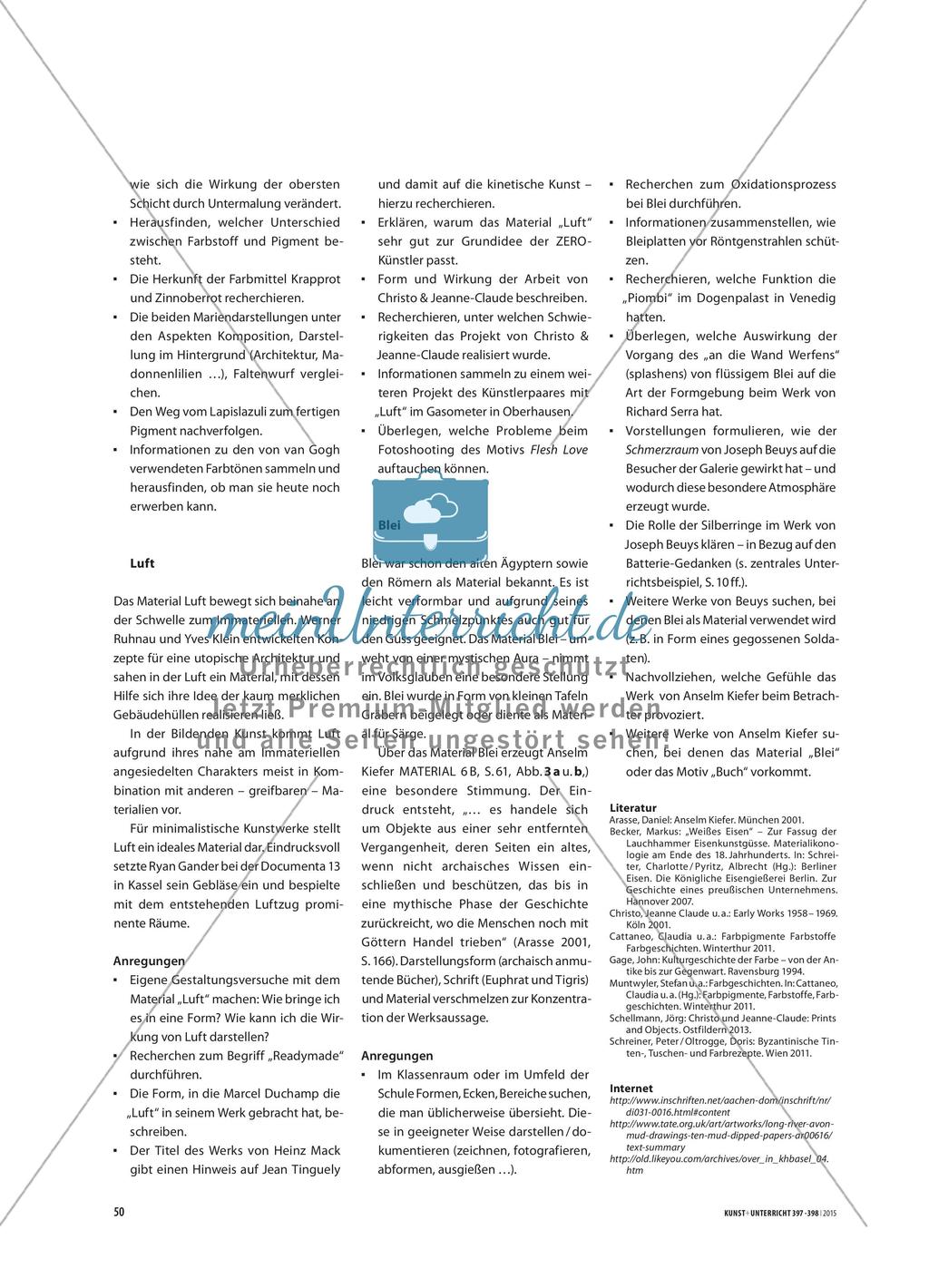 Materialverwendung bei Kunstwerken Preview 3