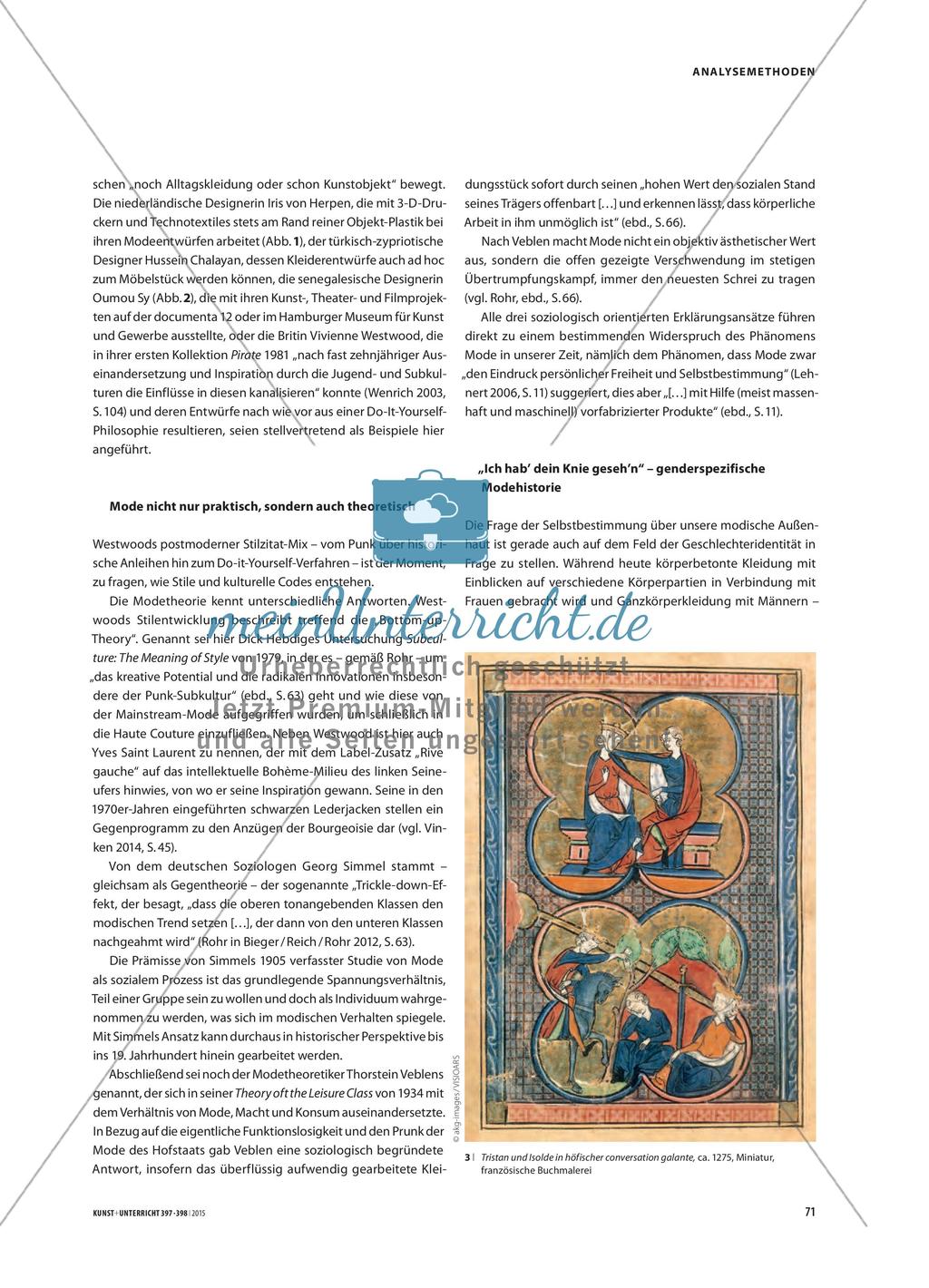 Mode / Textil – Modehistorie und -theorie: Analyse- und Interpretationsmodelle im Großraum Kunst Preview 3