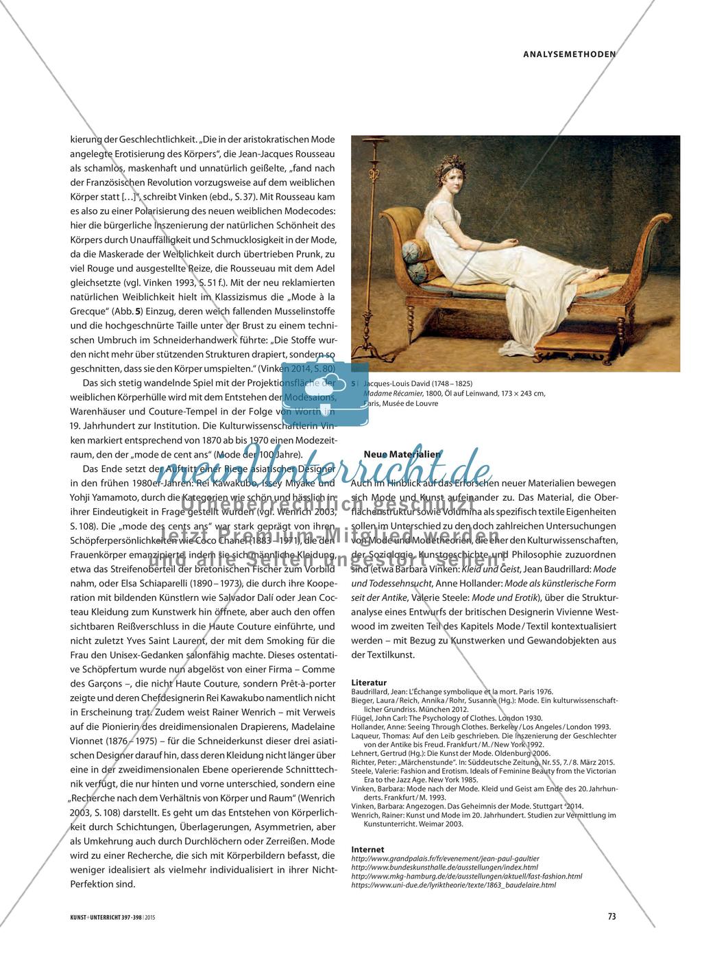 Mode / Textil – Modehistorie und -theorie: Analyse- und Interpretationsmodelle im Großraum Kunst Preview 5