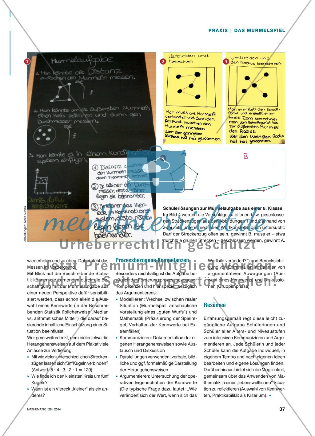 Das Murmelspiel - Eine einfache Spielsituation regt vielfältige mathematische Diskussionen an Preview 2