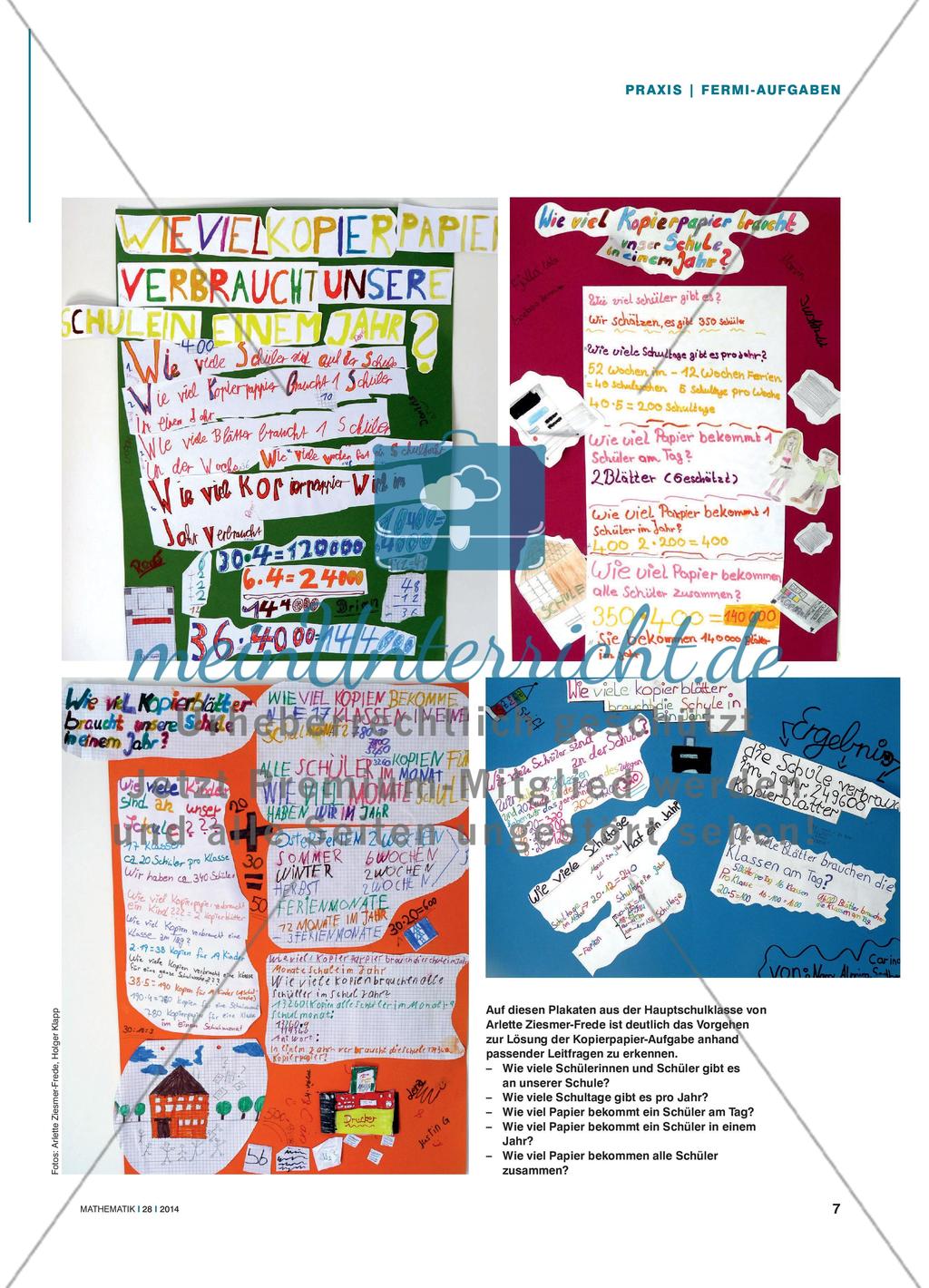So viel Kopierpapier …? - Fermi-Aufgaben mit Bezug zur eigenen Schule Preview 2