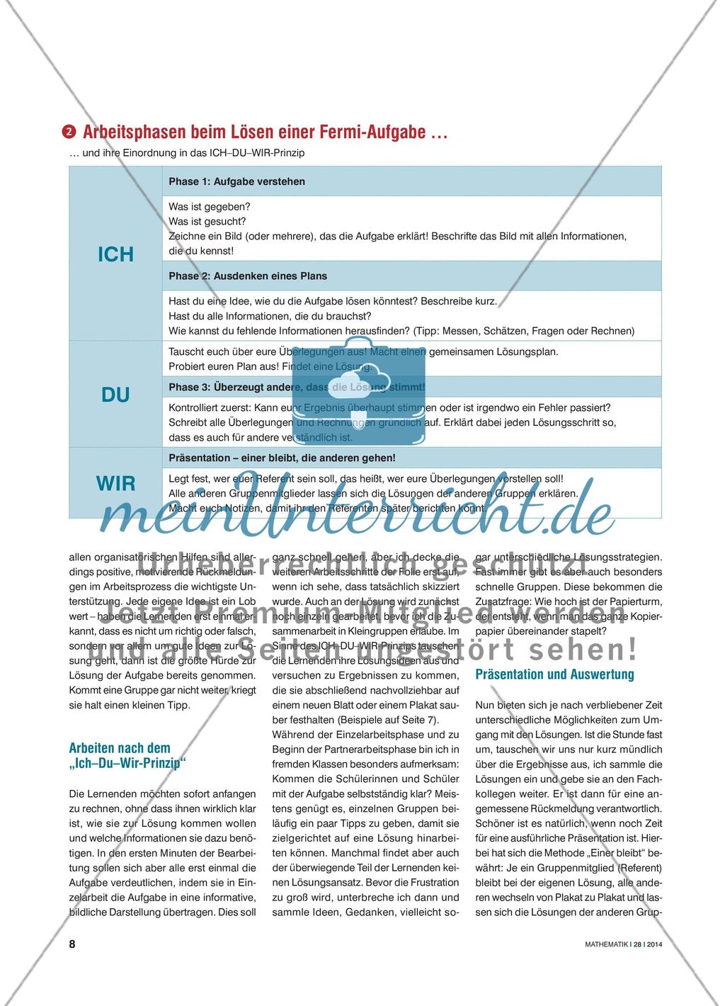 So viel Kopierpapier …? - Fermi-Aufgaben mit Bezug zur eigenen Schule Preview 3