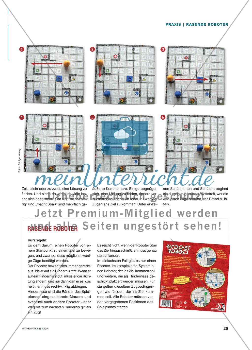 Rasende Roboter: Problemlösen auf dem Spielfeld – logisches Denken und Geometrie Preview 2