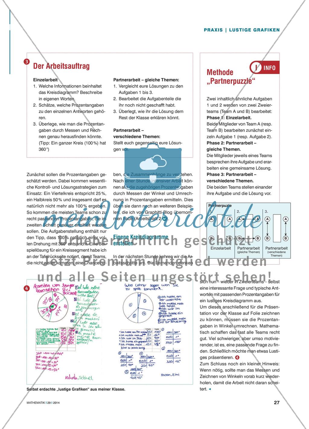 Die Welt in lustigen Grafiken - Darstellung von Prozentanteilen in Kreisdiagrammen Preview 2