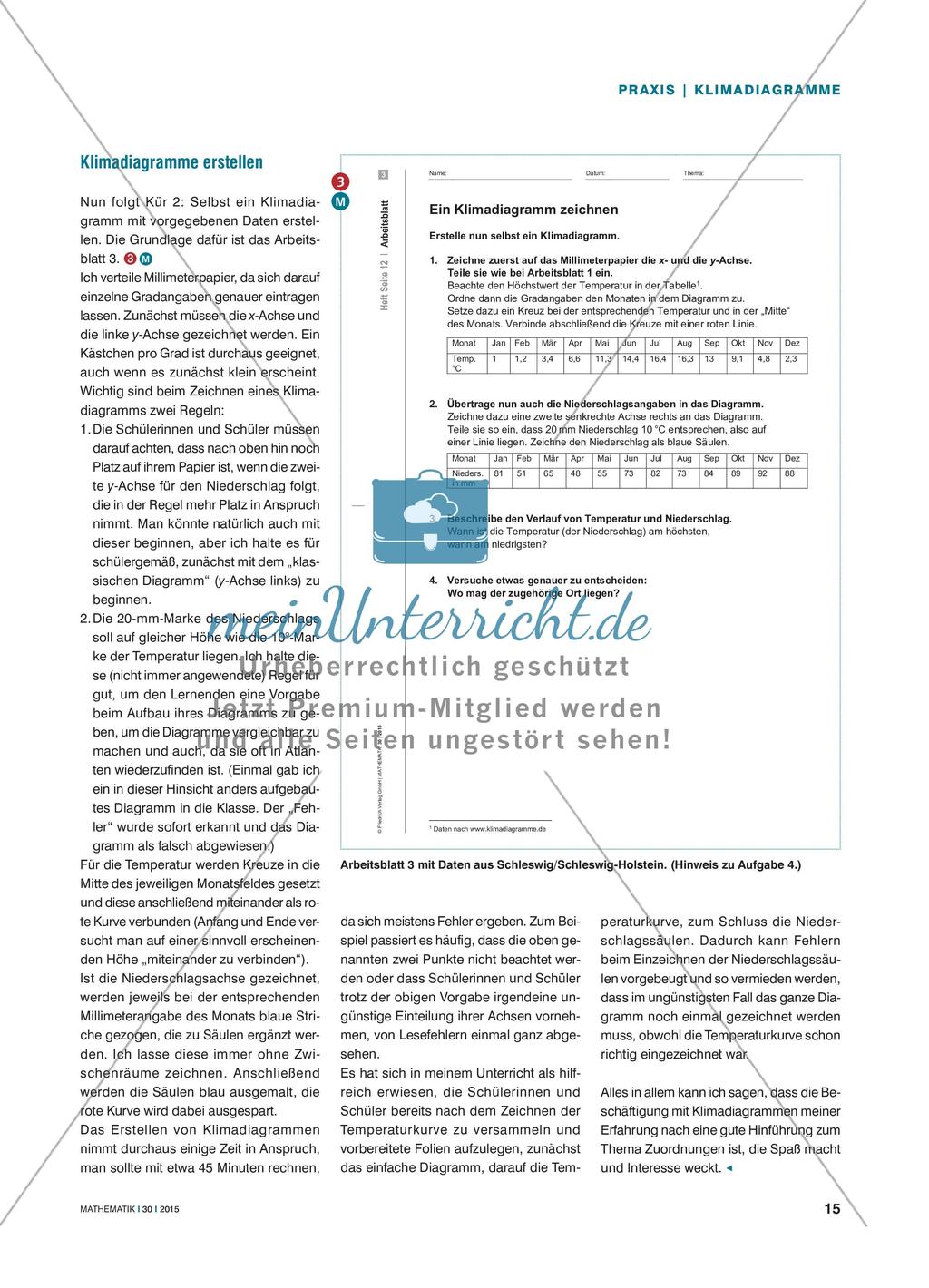 Ein angenehmes Klima - Klimadiagramme als spannender Einstieg in das Thema Zuordnungen Preview 4