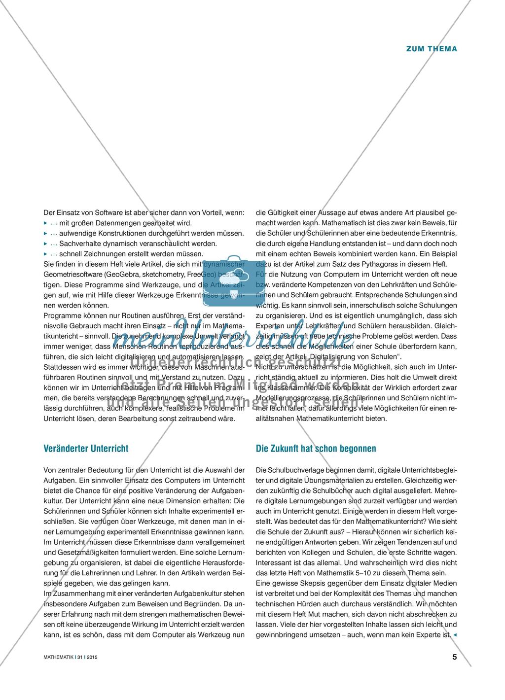 Computereinsatz im Mathematikunterricht Preview 2