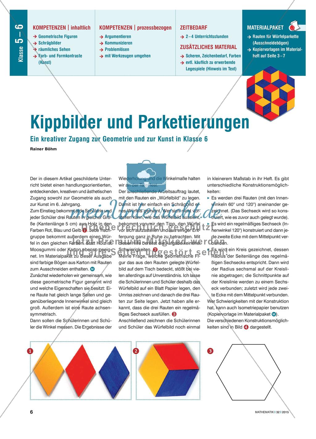 Kippbilder und Parkettierungen - Ein kreativer Zugang zur Geometrie und zur Kunst Preview 1