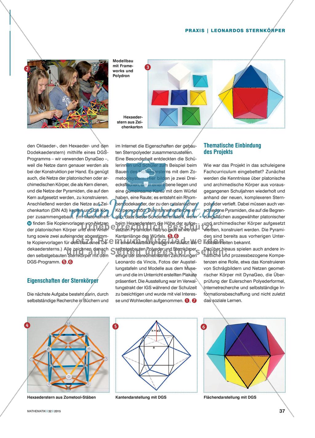 Leonardo und die Geometrie - Ein Projekt zu Sternkörpern Preview 2