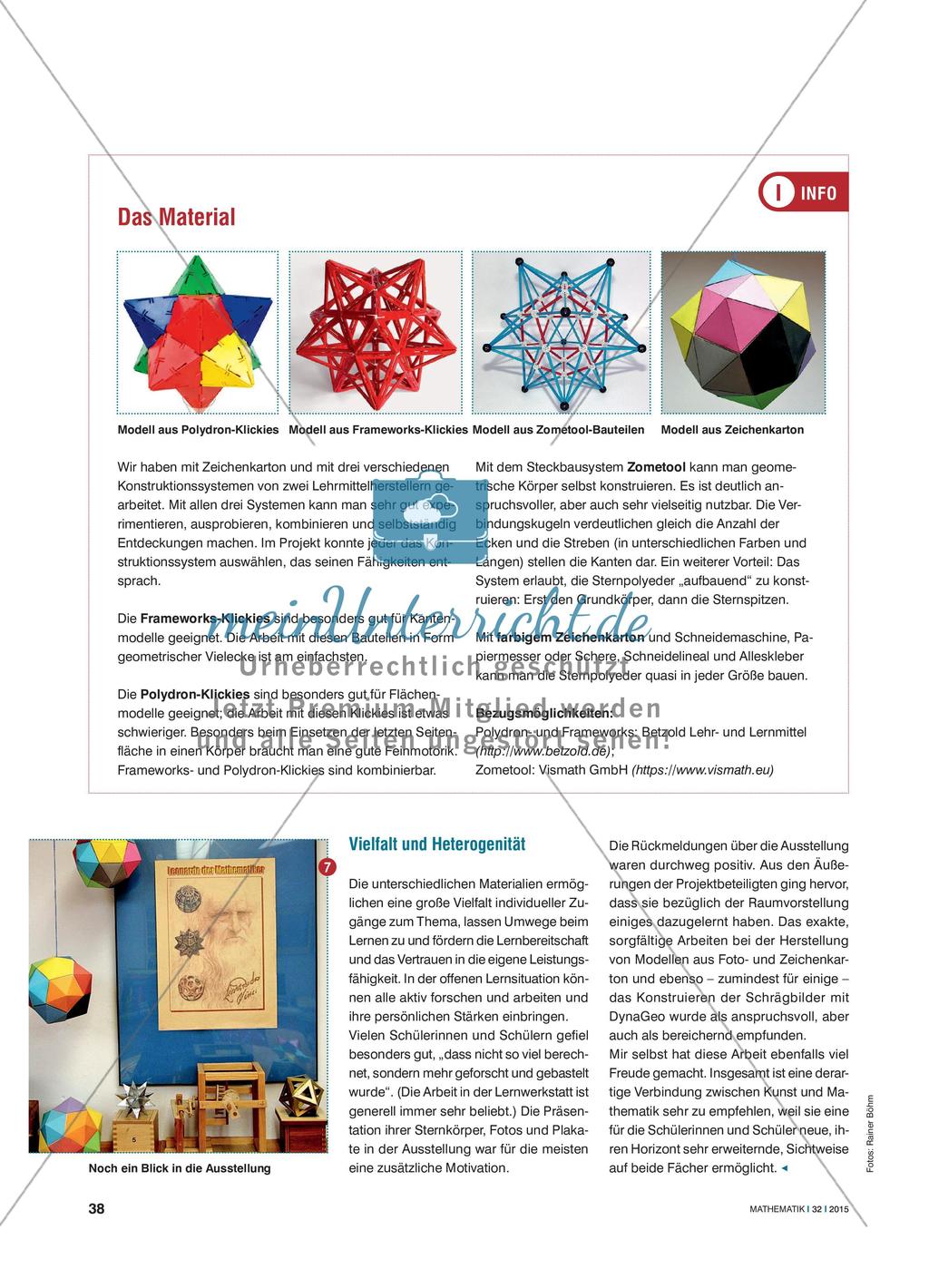 Leonardo und die Geometrie - Ein Projekt zu Sternkörpern Preview 3