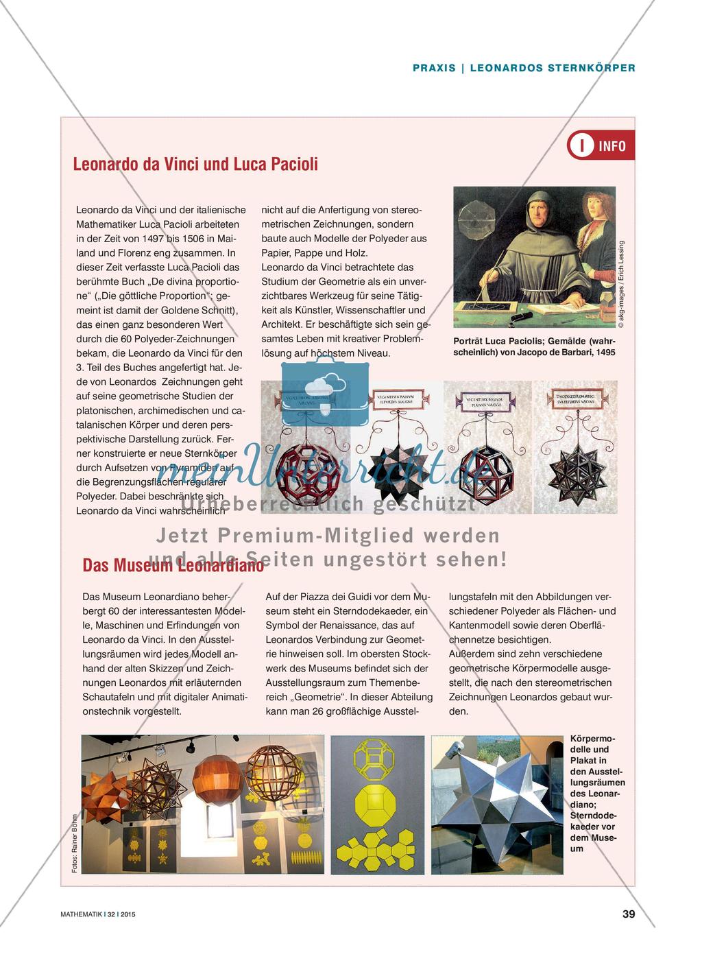 Leonardo und die Geometrie - Ein Projekt zu Sternkörpern Preview 4