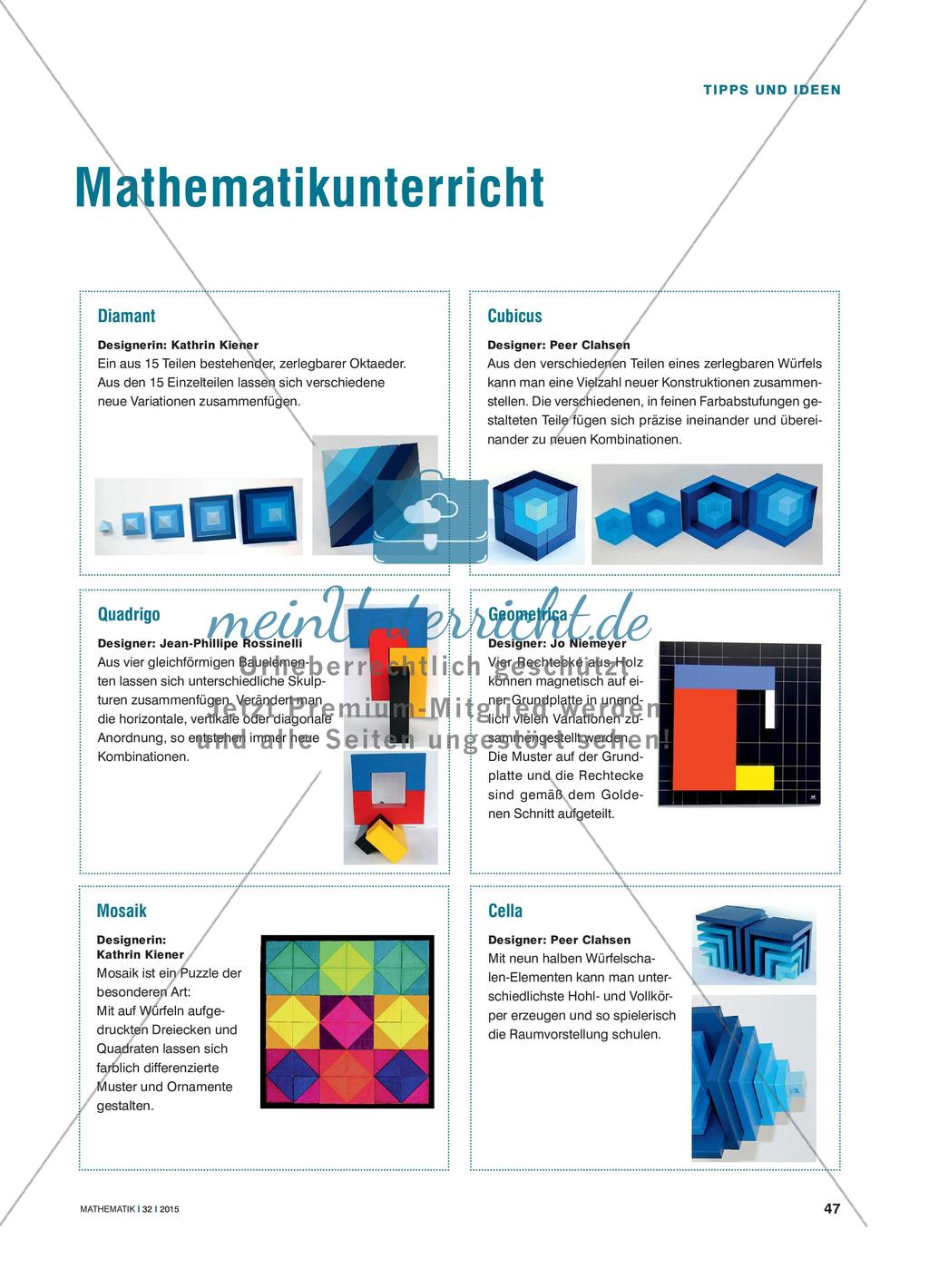Naef-Materialien für den Kunst- & Mathematikunterricht Preview 2