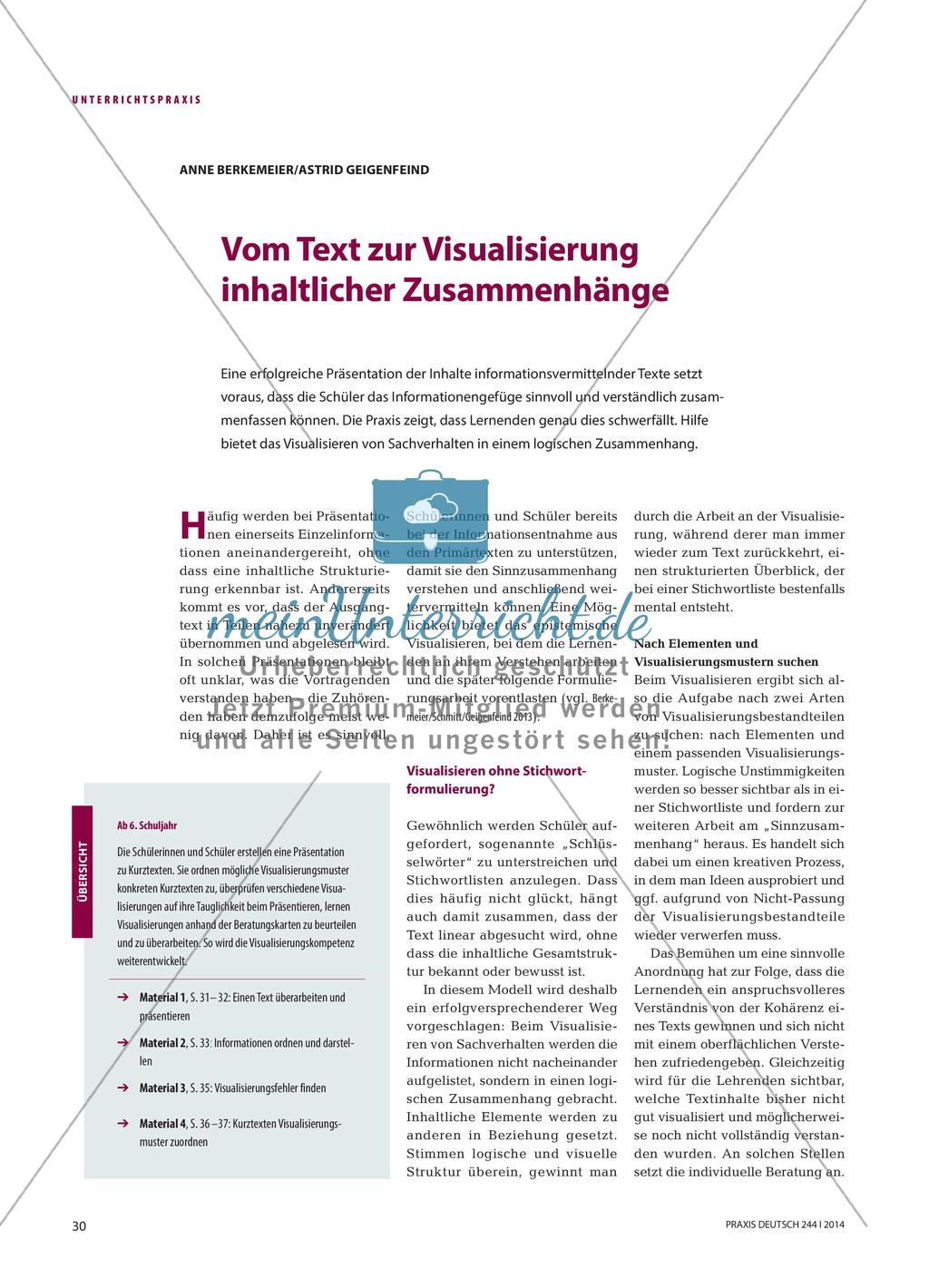Vom Text zur Visualisierung inhaltlicher Zusammenhänge Preview 1
