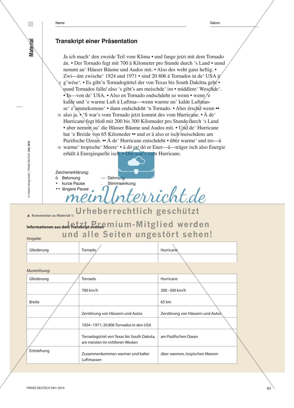 Inhalte herausgesucht – Präsentation „in der Tasche“?: Präsentationen reflektieren, beurteilen und überarbeiten Preview 2