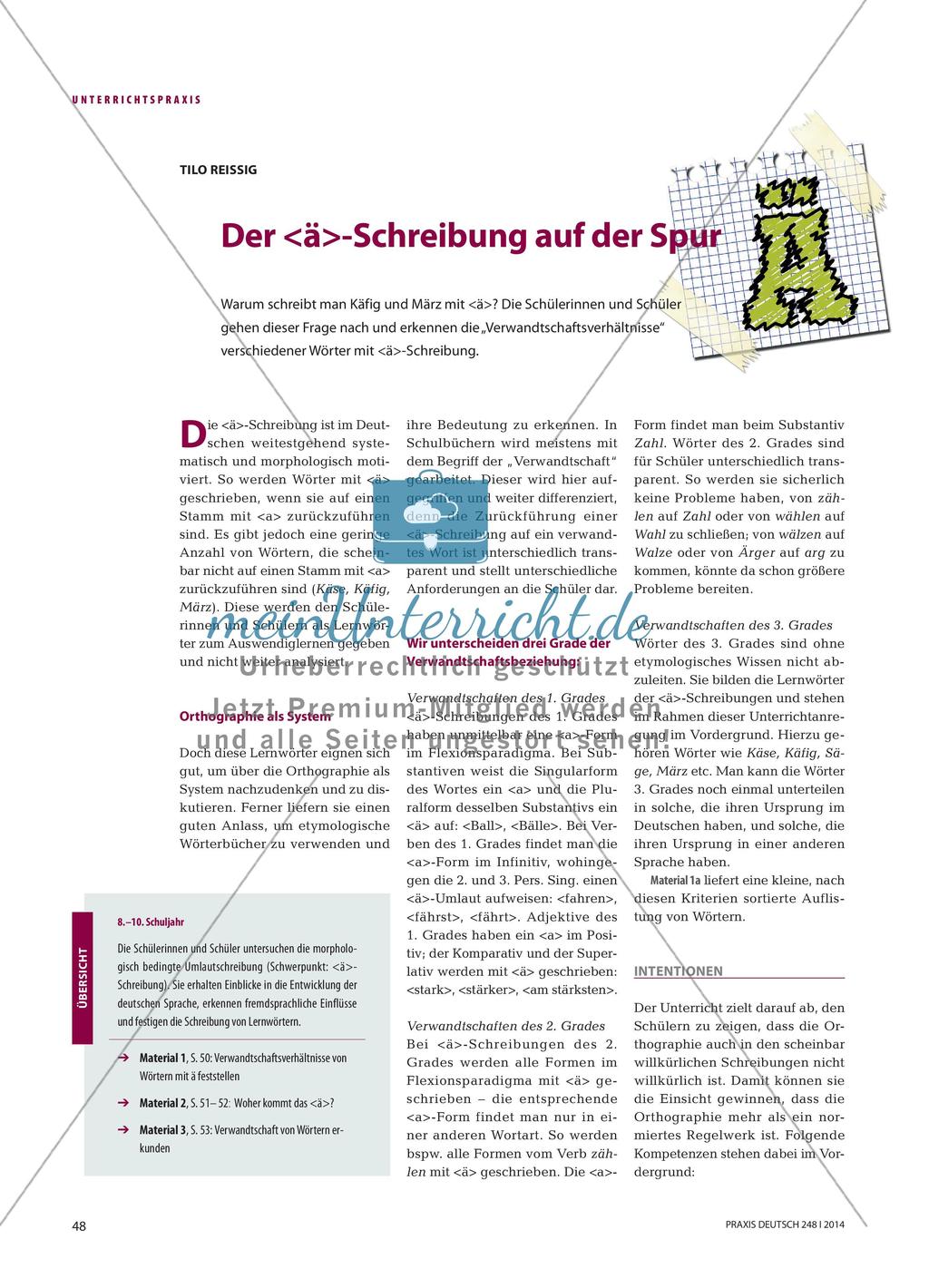 Der <ä>-Schreibung auf der Spur Preview 1