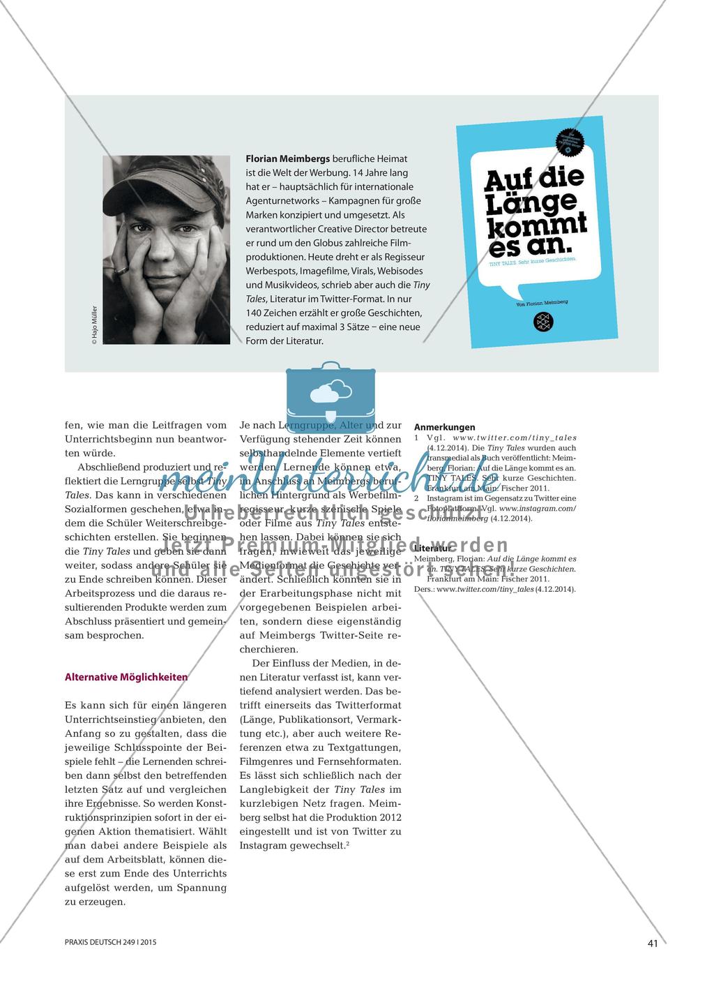 Kurzprosa 2.0 – Texte im Twitter-Takt Preview 2