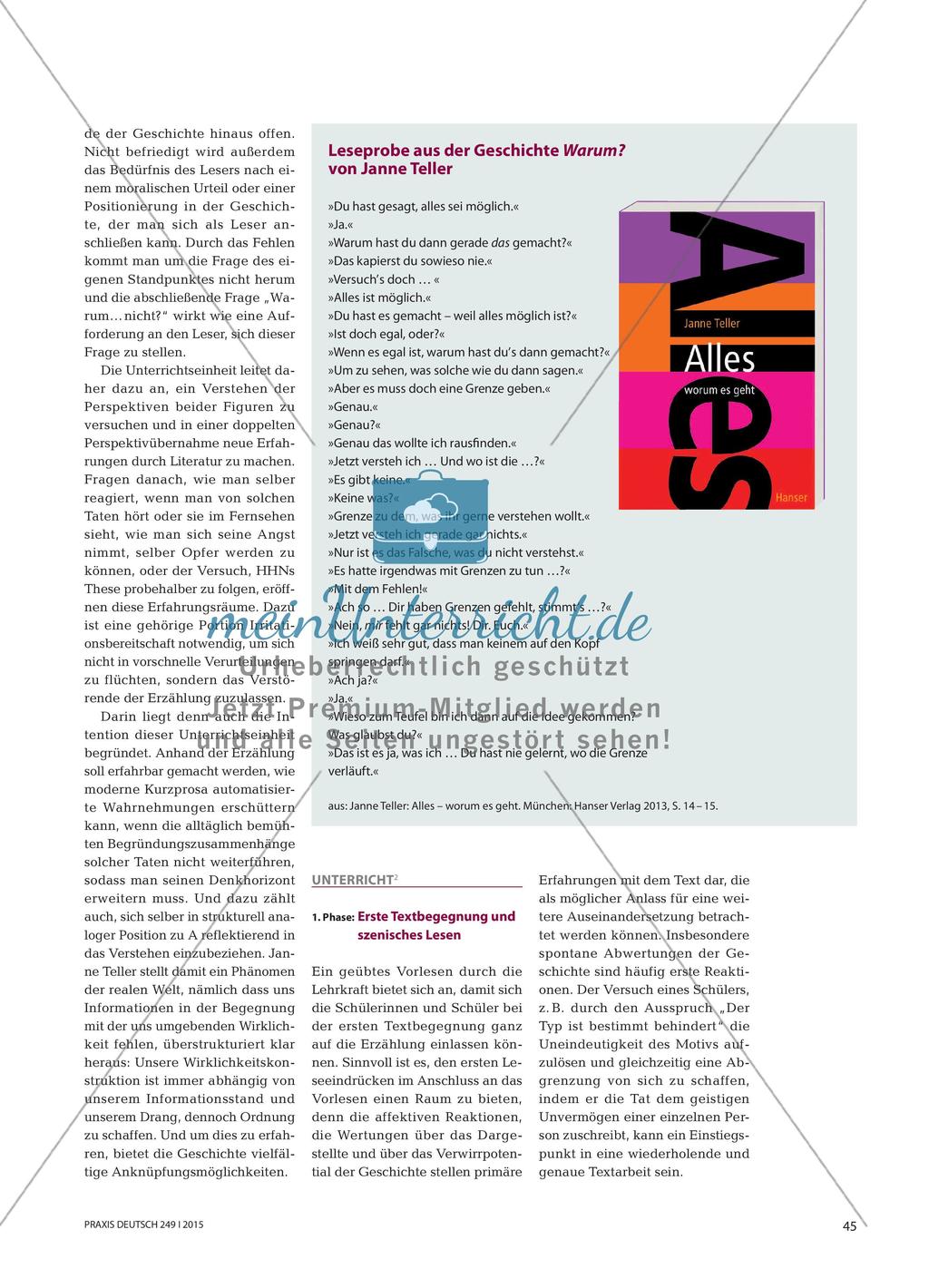 Warum? Warum … nicht? - Informationsvergabe und Figurenperspektiven in der Geschichte Warum? Preview 3