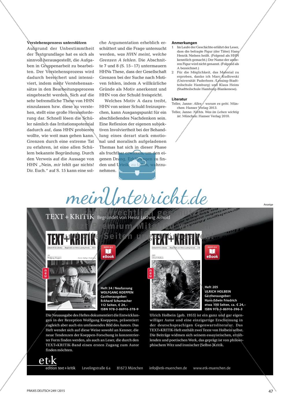 Warum? Warum … nicht? - Informationsvergabe und Figurenperspektiven in der Geschichte Warum? Preview 5