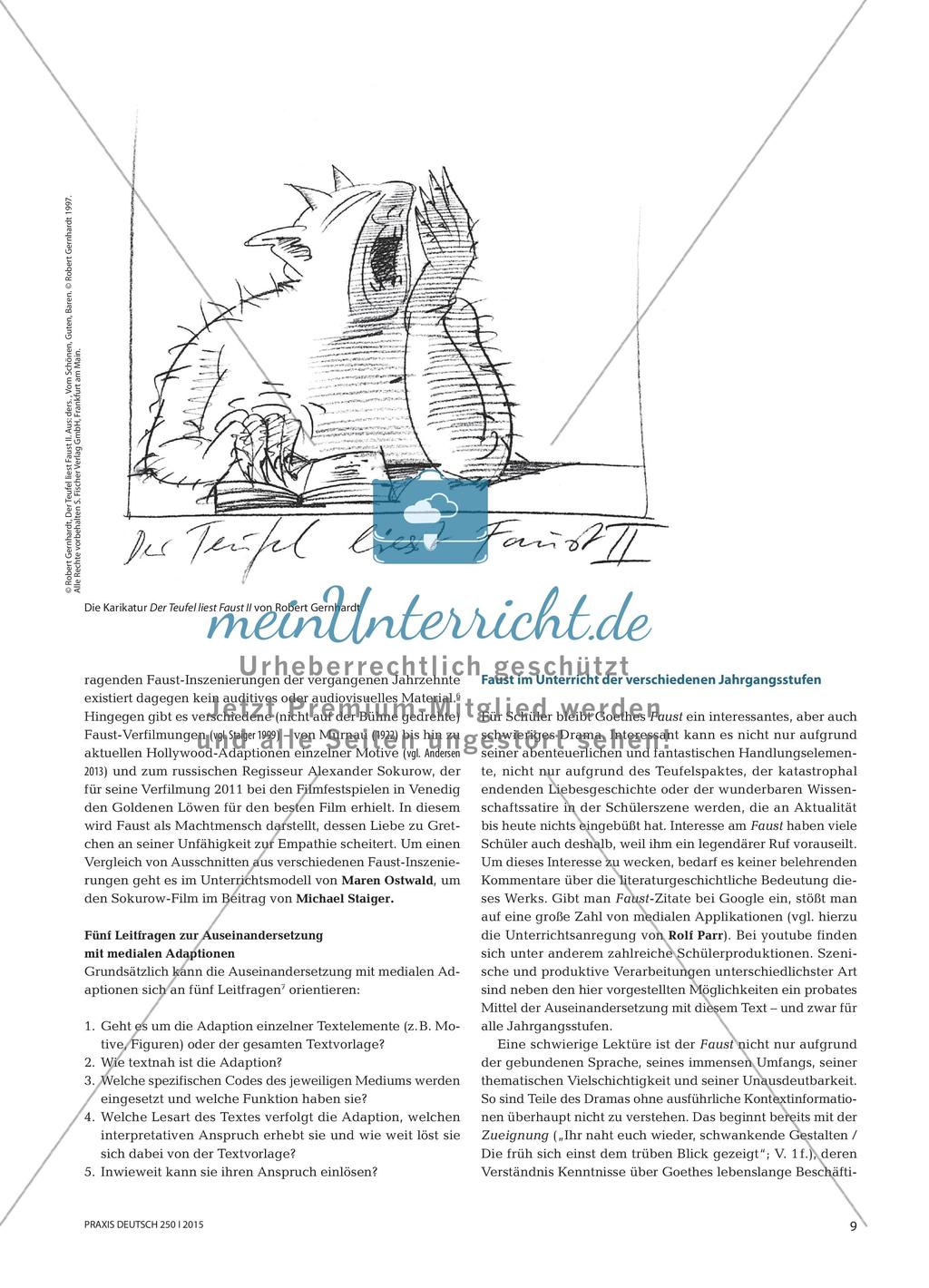 Goethes Faust - Aktuelle Lesarten und Zugänge Preview 6