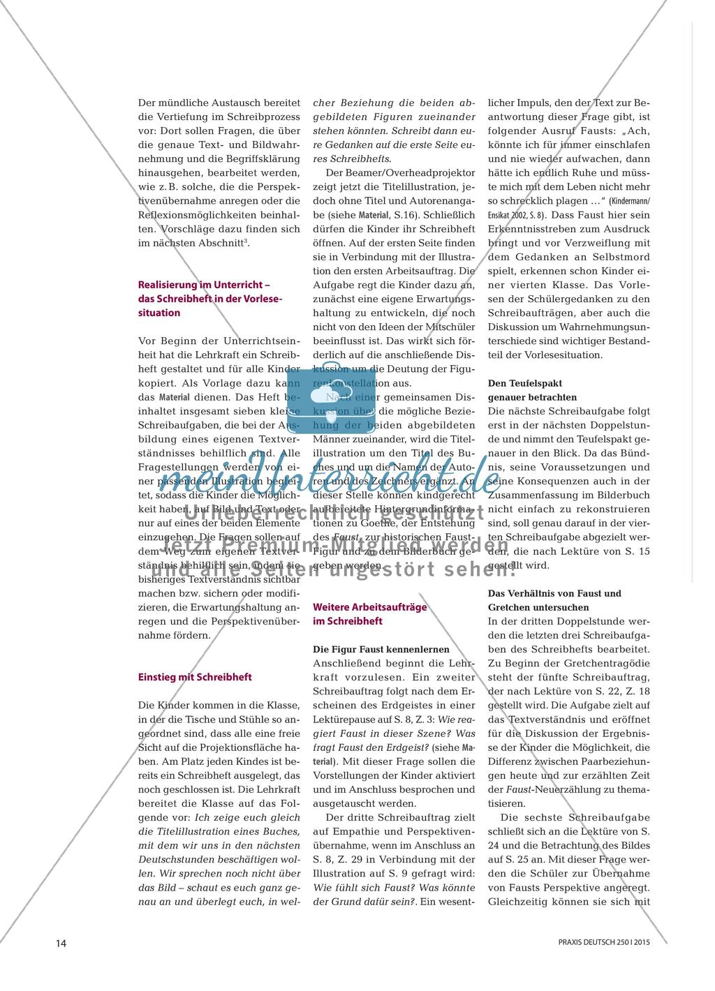 Textwelten und Bilderfluten - Kinder „erschreiben“ sich ein erstes Textverständnis von Goethes Faust Preview 3