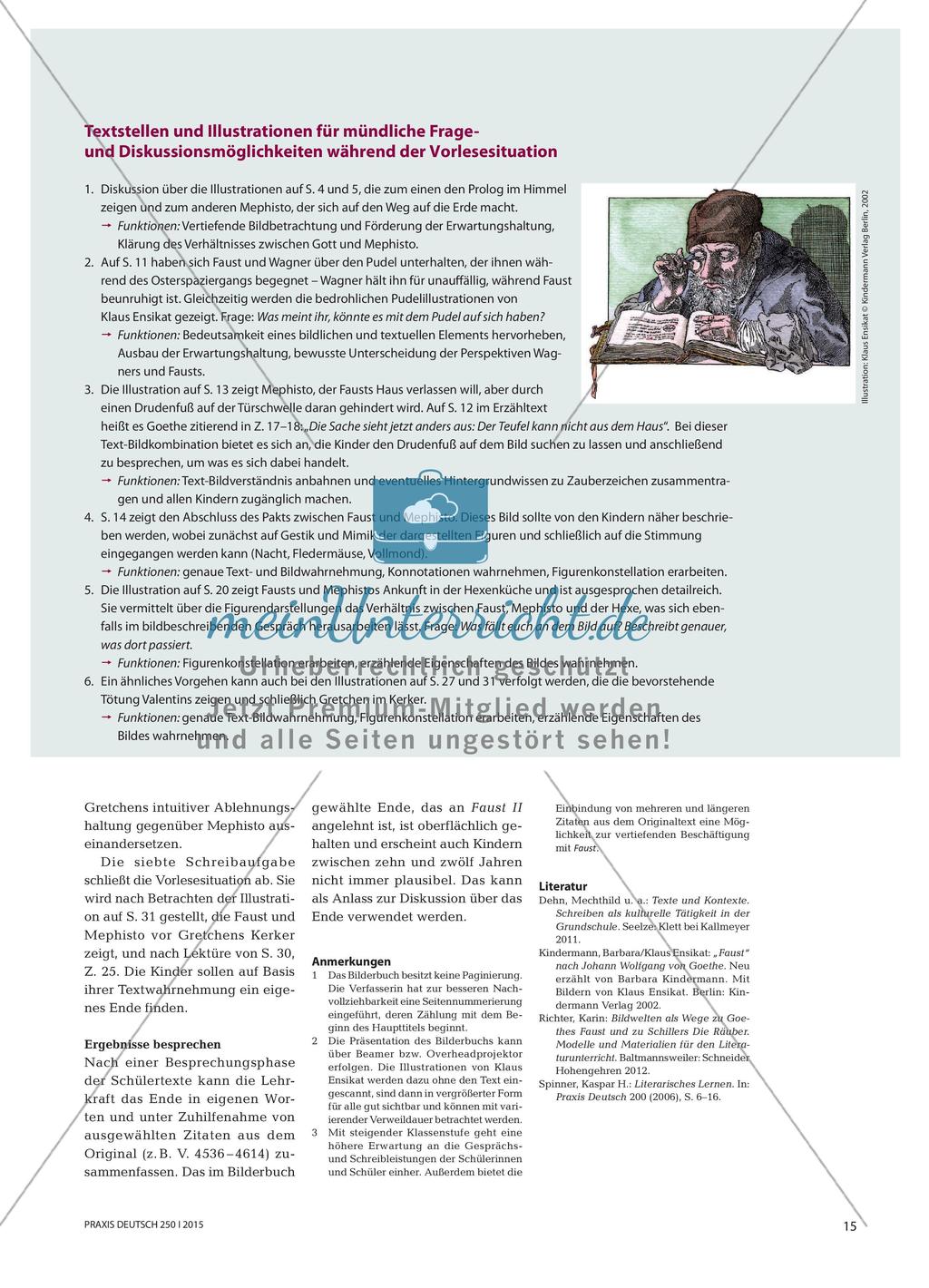 Textwelten und Bilderfluten - Kinder „erschreiben“ sich ein erstes Textverständnis von Goethes Faust Preview 4