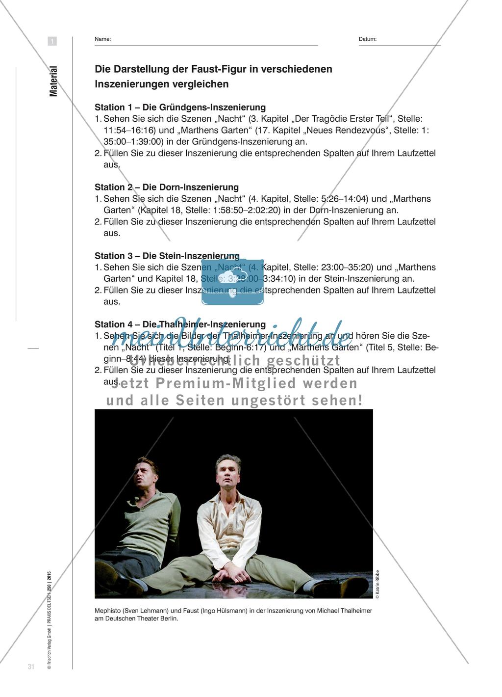 Theatrale Interpretationen der Faust-Figur im Vergleich Preview 4