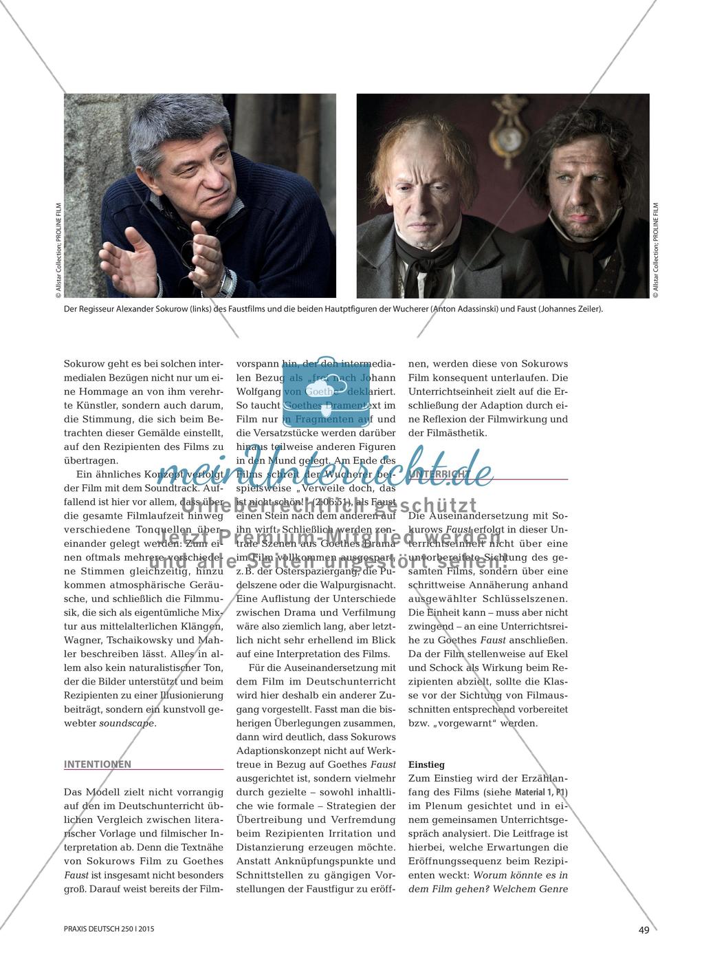 Faust revisited - Ein didaktischer Zugang zum Faustfilm von Alexander Sokurow Preview 3