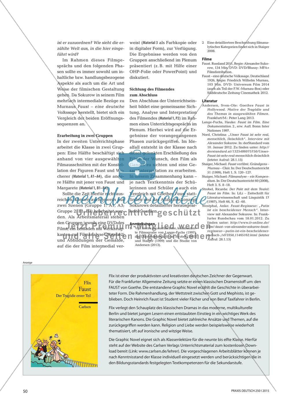 Faust revisited - Ein didaktischer Zugang zum Faustfilm von Alexander Sokurow Preview 4