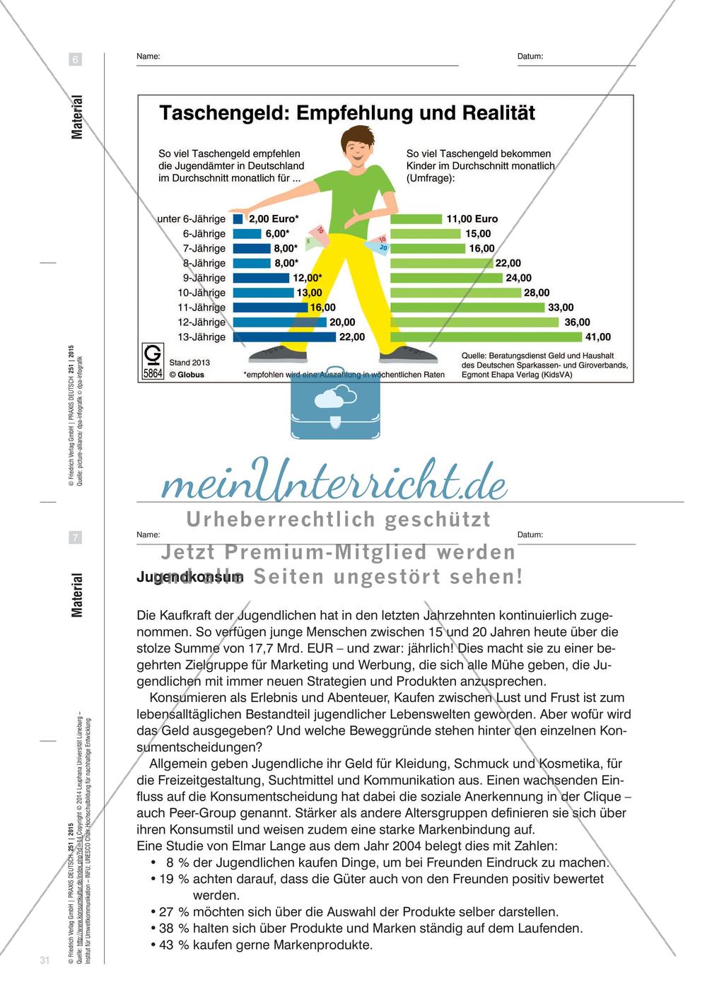 Über Taschengeldfragen informieren Preview 9