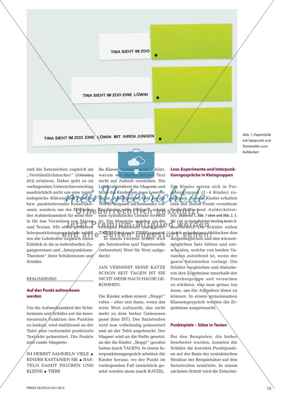„Jetzt passt‘s“ - Grundschulkinder erkunden den Punkt Preview 2
