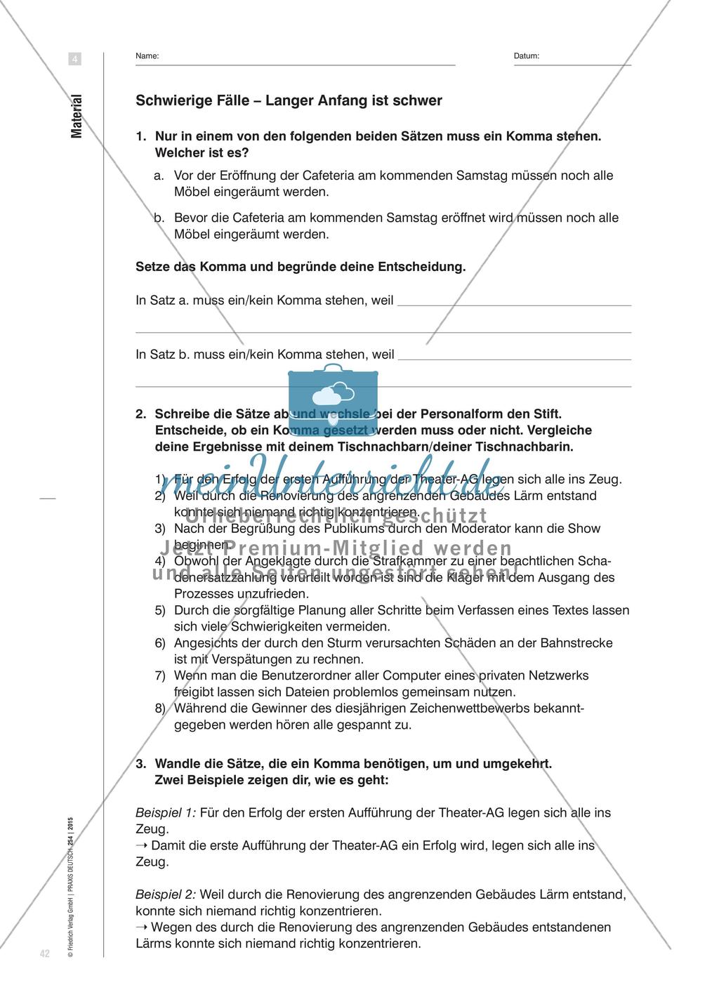 Kommasetzung im Prozess Preview 7