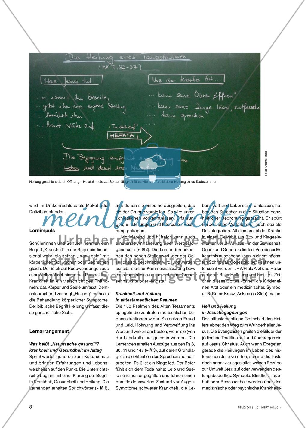 Krankheit und Heilung in der Bibel Preview 2