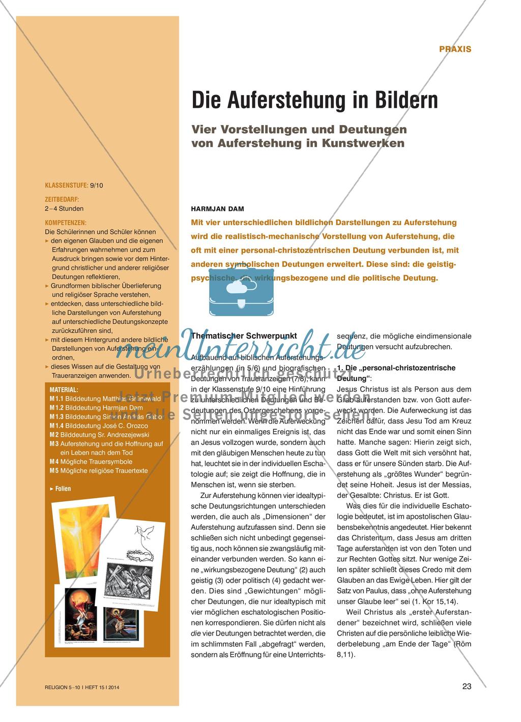 Auferstehung in Kunstwerken Preview 1