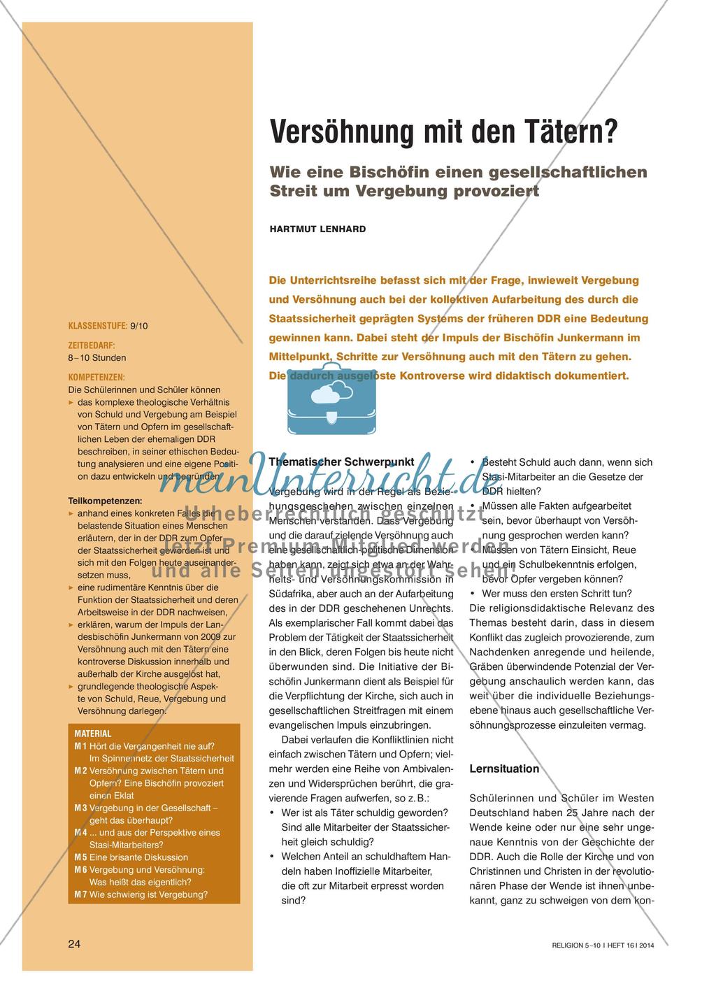 Versöhnung zwischen Tätern und Opfern Preview 1