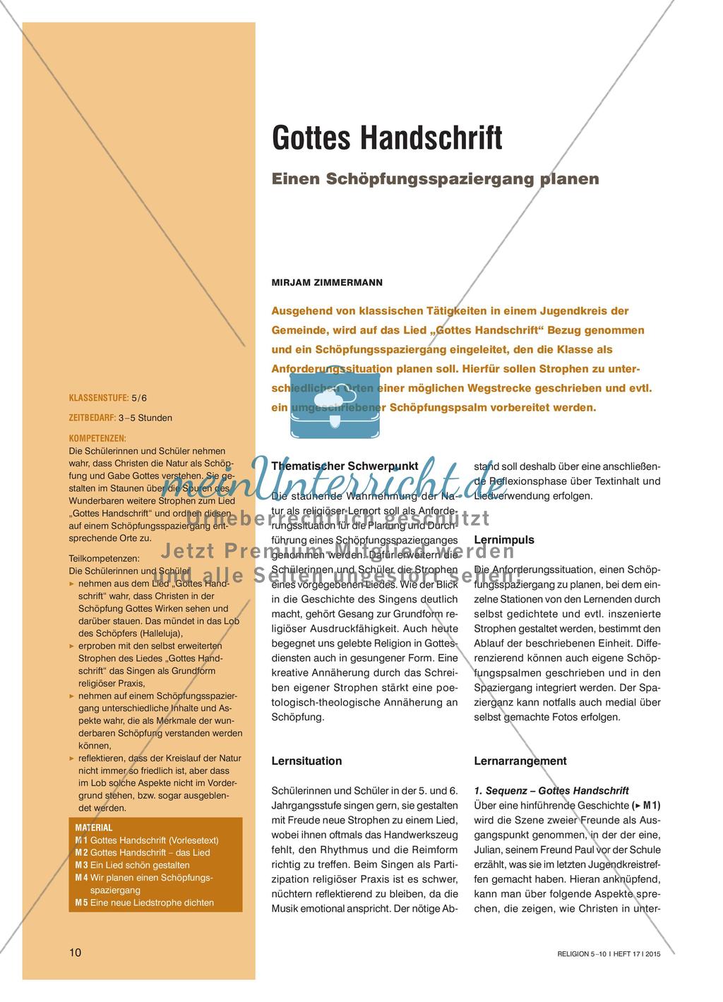 Planung eines Schöpfungsspaziergangs Preview 1
