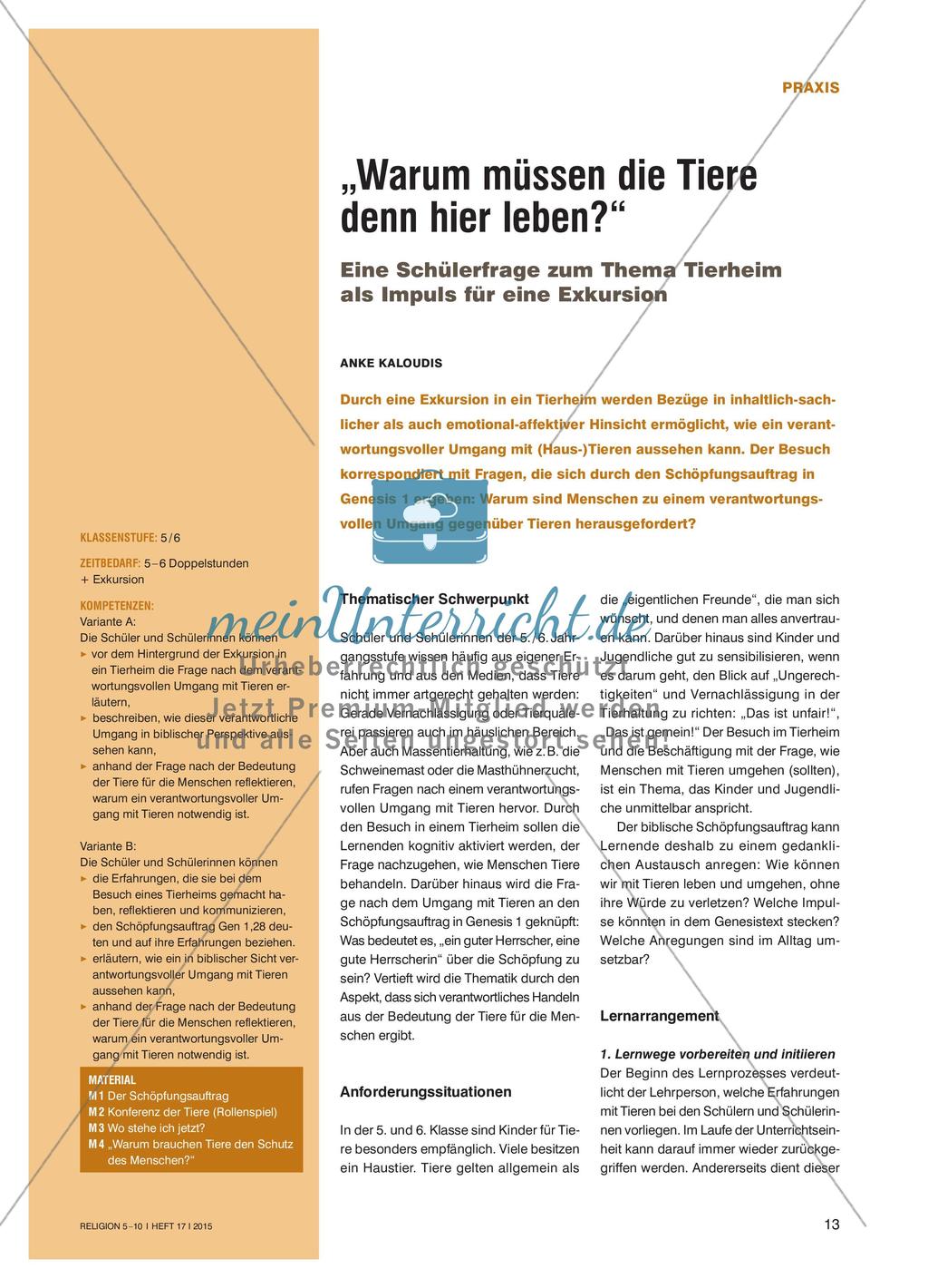 Exkursion ins Tierheim Preview 1