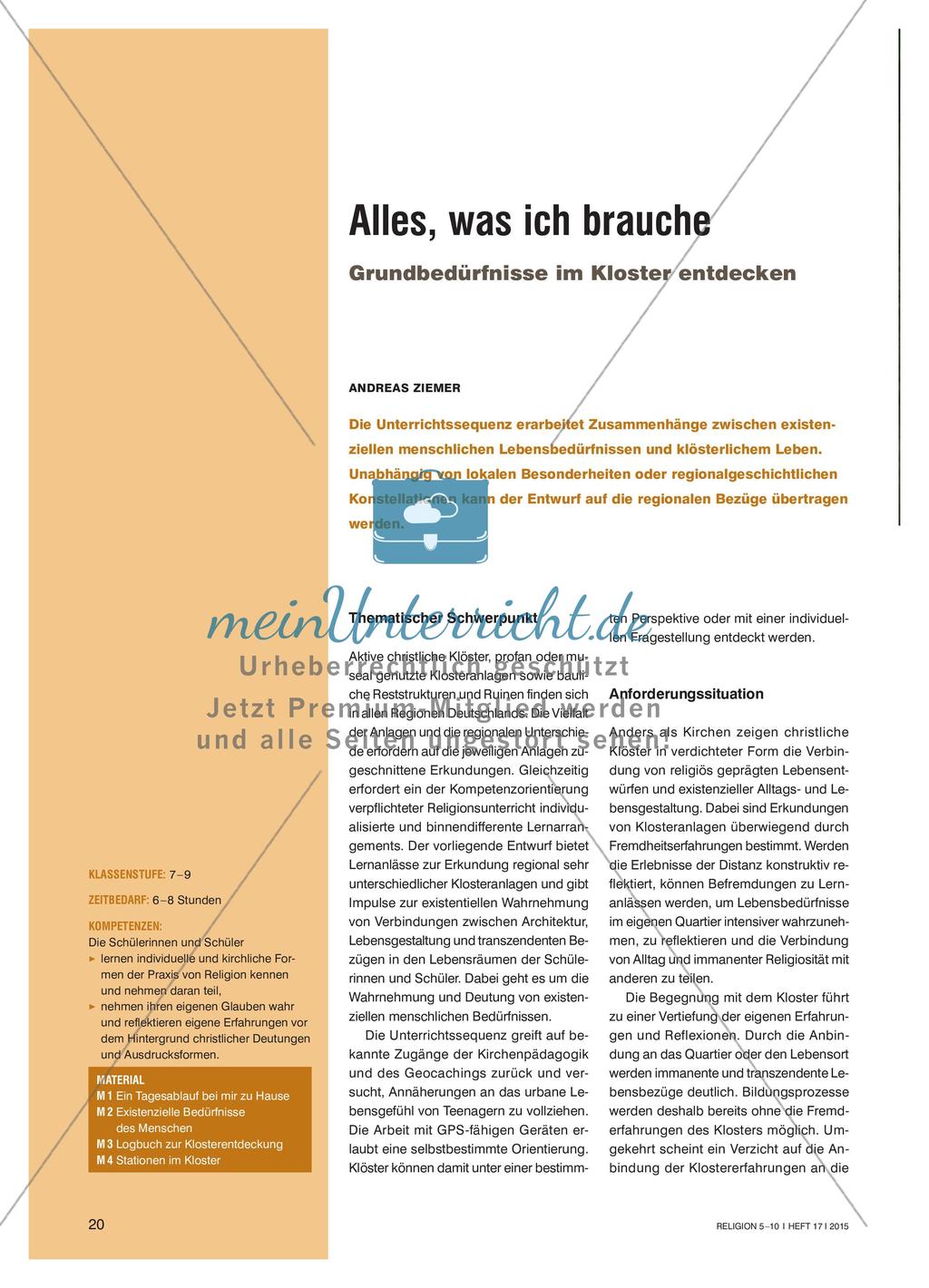 Leben im Kloster Preview 1