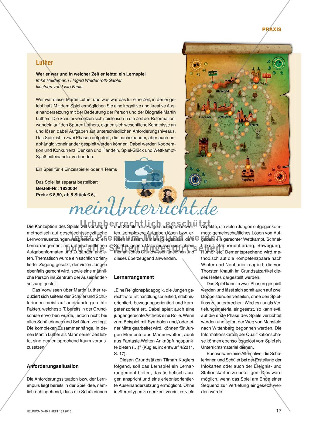 Lernspiel: Martin Luther Preview 2