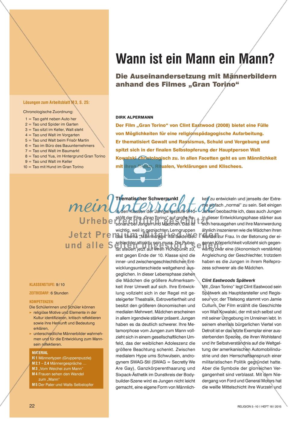 Charakteristika von Männlichkeit Preview 1