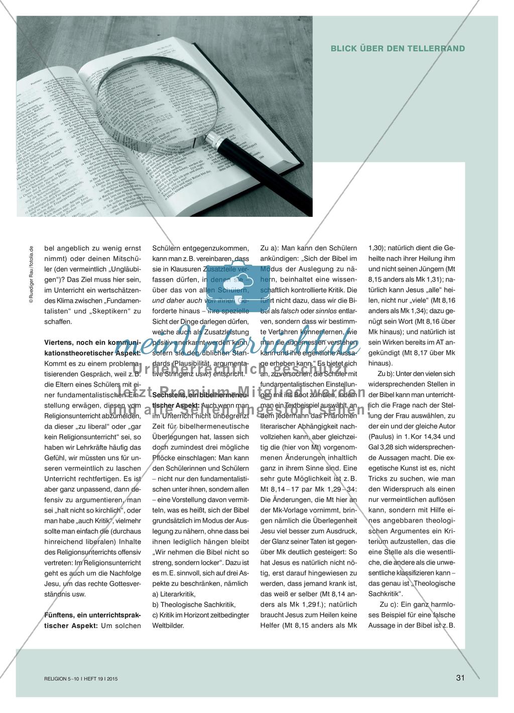 Fundamentalismus im Religionsunterricht Preview 2
