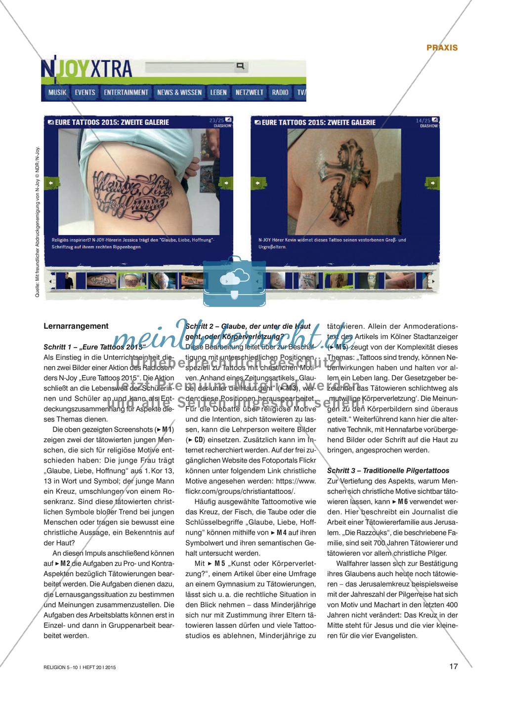 Christliche Symbolik: Das Kreuz als Tattoo Preview 2