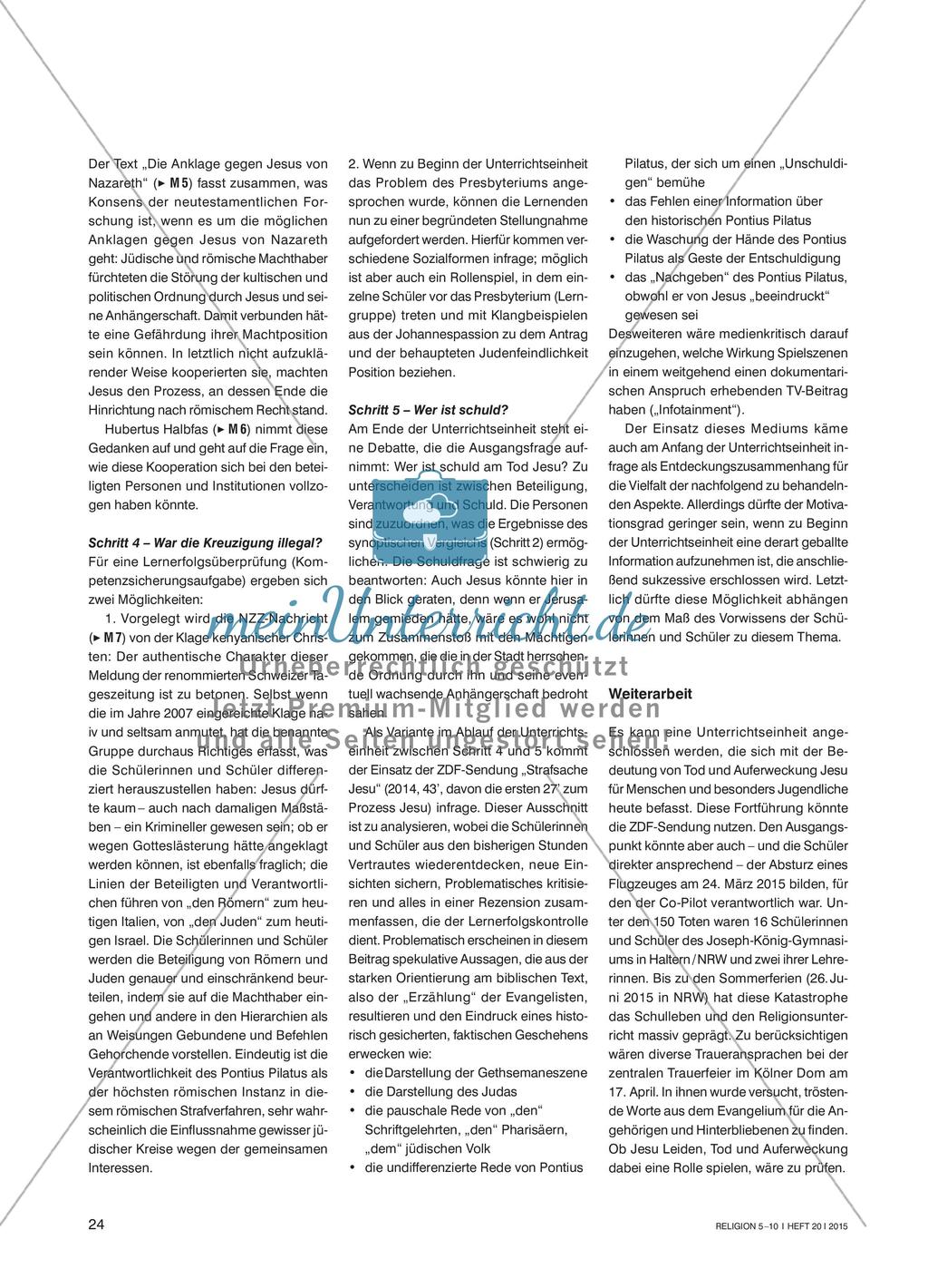 Die Passionsgeschichte in den Evangelien Preview 3