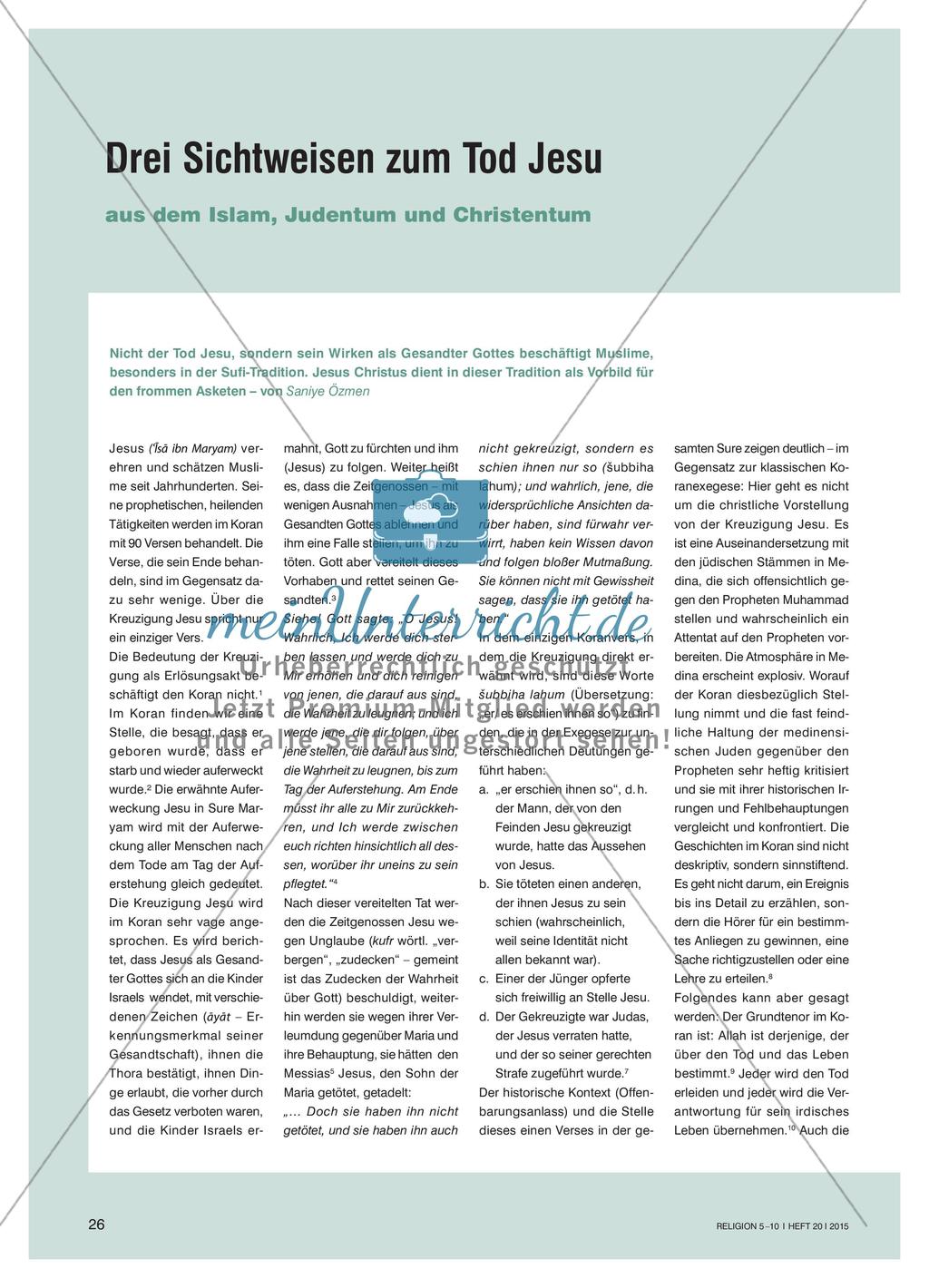 Der Tod Jesu in den Weltreligionen Preview 1