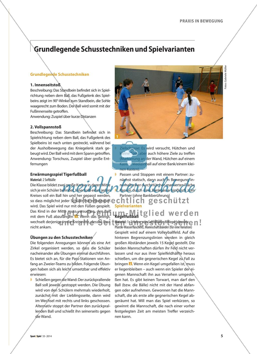 Fuß-Ball-Spiele - Varianten des Fußballspiels für die unteren Klassenstufen Preview 2