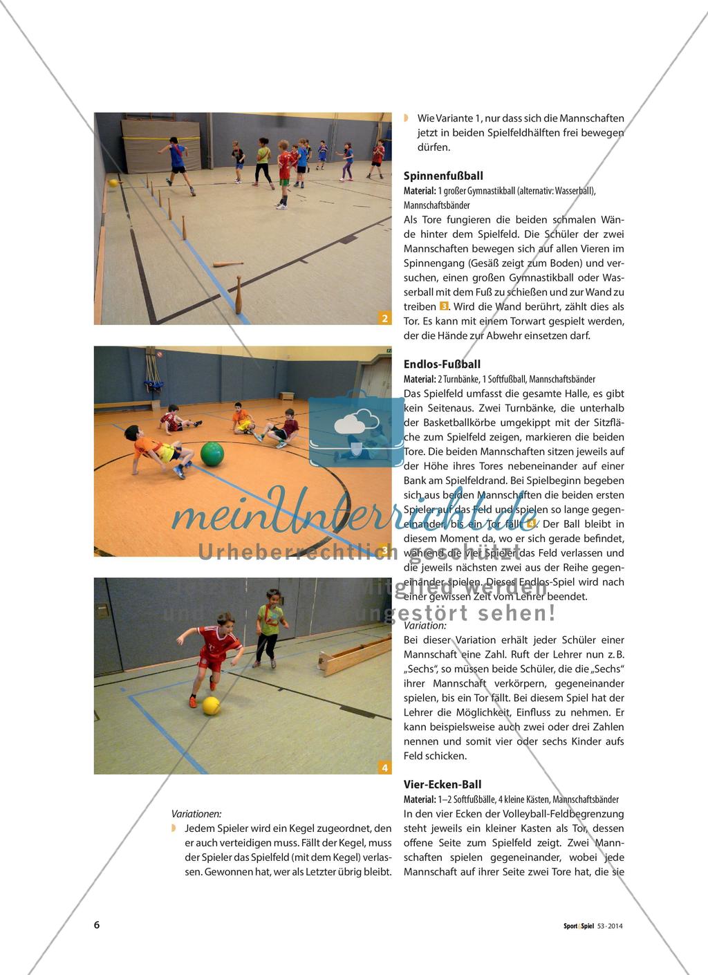 Fuß-Ball-Spiele - Varianten des Fußballspiels für die unteren Klassenstufen Preview 3