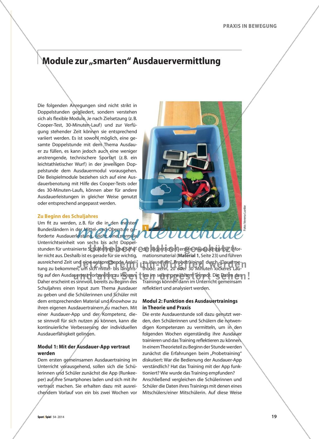 „Smarte“ Ausdauerschulung - Das Smartphone als Hilfsmittel im Sportunterricht Preview 2