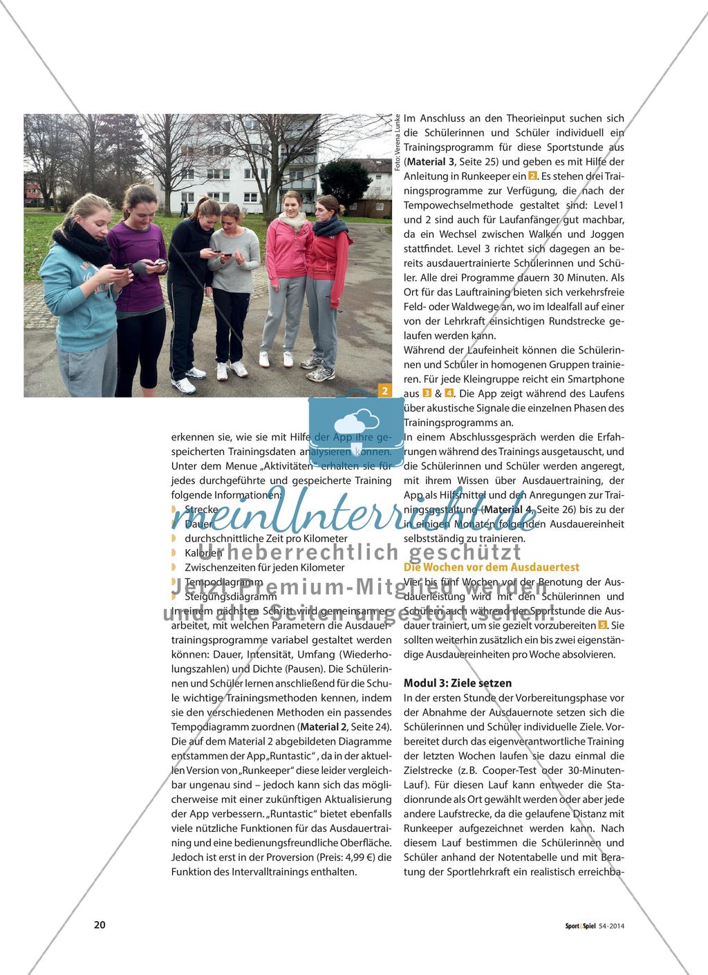 „Smarte“ Ausdauerschulung - Das Smartphone als Hilfsmittel im Sportunterricht Preview 3