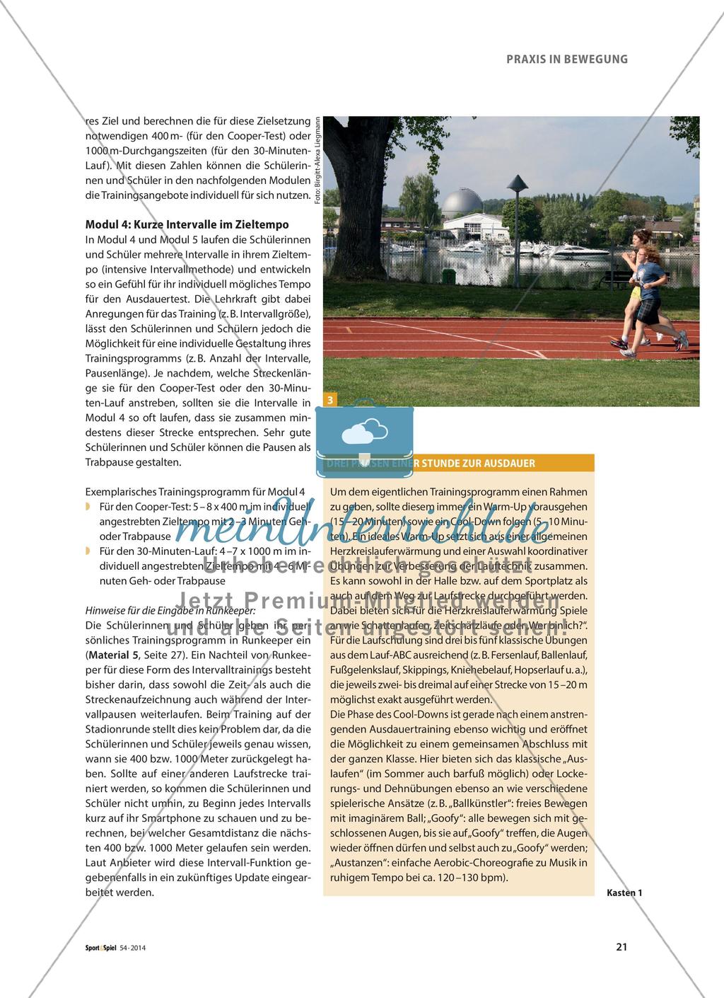 „Smarte“ Ausdauerschulung - Das Smartphone als Hilfsmittel im Sportunterricht Preview 4