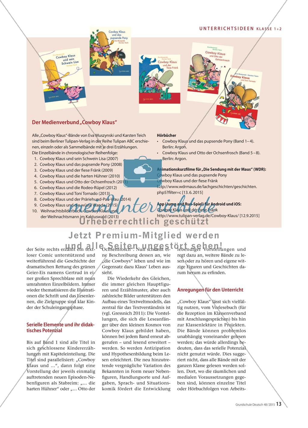 Zwischen Kaktuswald und Blauen Bergen - Literarisches Lernen mit einer Buchreihe für Leseanfänger Preview 2