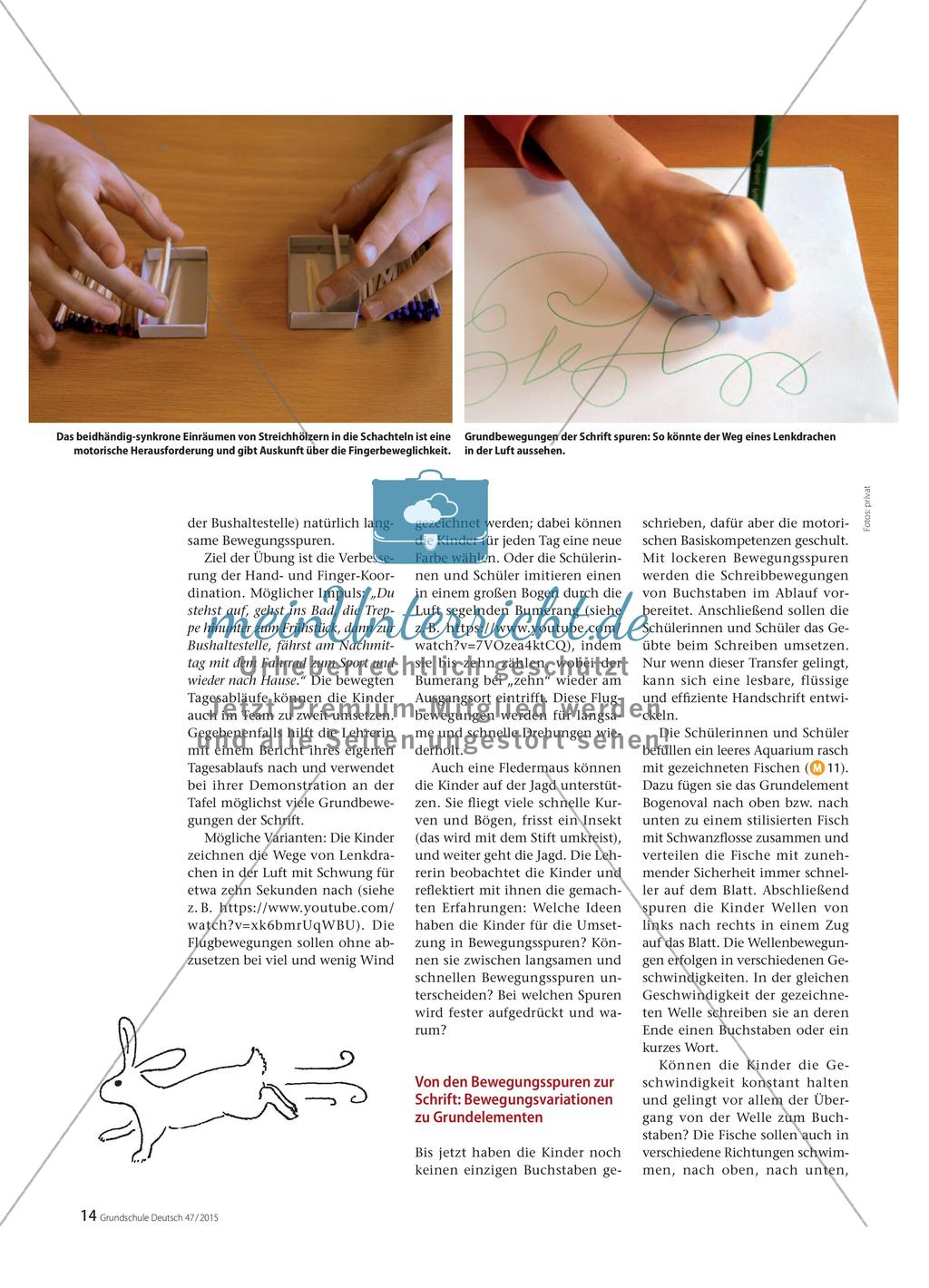 Schreibtraining in der Schule - Kinder üben das lockere, schnelle Schreiben Preview 2